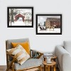 2Piece Vignette Sleigh Ride to Grandma's Black Framed Wall Art for Living Room, Bedroom Wall Art Print for Home Decor by Billy Jacobs - 3 of 4