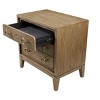 Vynxaria Softer Modern 3-Drawer Nightstand - USB Charging Ports, Elm Veneers, Felt/Cedar Lined Drawers, Latte Finish - 4 of 4