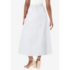 Jessica London Women's Plus Size Stretch Denim Jegging Skirt - 3 of 4