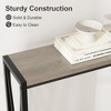 2-Tier Console Table with Storage Shelf, X-Design Bookshelf Narrow Sofa Side Table for Entryway, Living Room - 4 of 4
