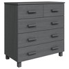 vidaXL Sideboard HAMAR Dark Gray 31.1"x15.7"x31.5" Solid Wood Pine - 2 of 4