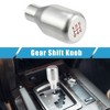 Unique Bargains 5 Speed Universal Car Gear Shift Knob Stick Shifter Handle Silver Tone - 2 of 4