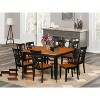 Rustic Dining Room Set - Kitchen Table with 8 Chairs - Space Saving Design - 2 of 4