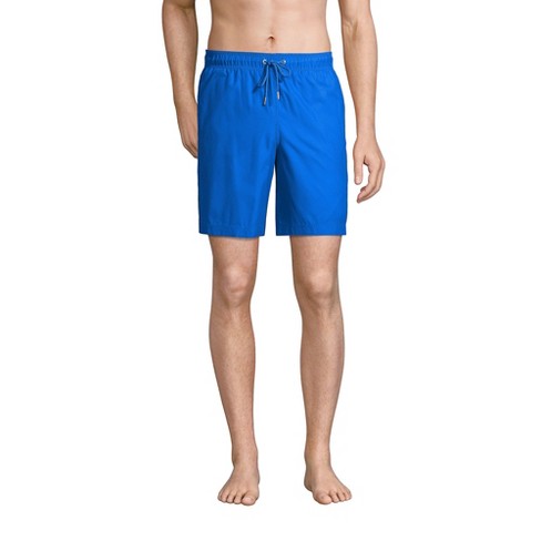 Lands' End Men's 8 Solid Volley Swim Trunks - Large - Vibrant