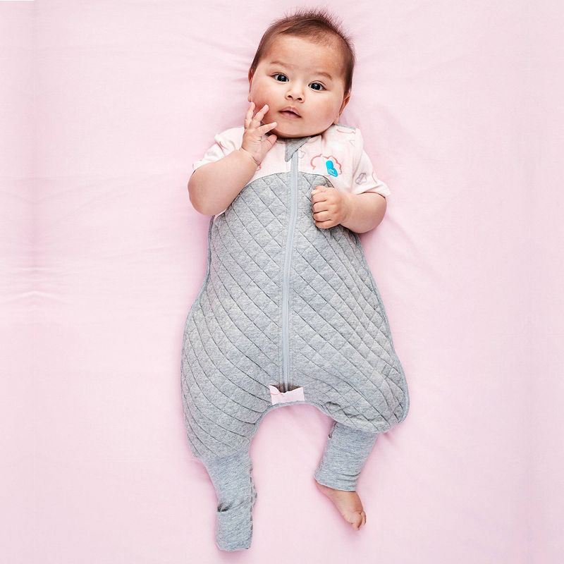 Love To Dream Sleep Suit 1.0 TOG Adaptive Wearable Blanket - Pink Clouds, 3 of 5