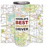 Elanze Designs World's Best Delivery Driver White Map 20 ounce Stainless Steel Travel Tumbler - 2 of 4
