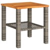 vidaXL Garden Table Grey, Brown - 2 of 2