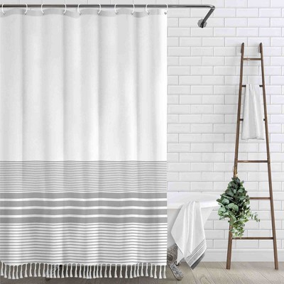 BAGOKIE 72"x72" Hemp Blend Shower Curtain