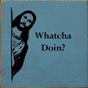 Slickblue Rustic Jesus Quote Wall Sign 7x7 – Solid Wood Plaque for Shelf or Hanging, Funny Faith Decor, Color Options - 1 of 3