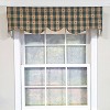 RLF Home 100% PolyesterCollette Squares Shaped  Fully lined Windows Rod Pocket Valance 51" x 15"  Green - 2 of 4