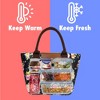 OPUX Lunch Bag Women, Insulated Box Tote Work Office, Soft Cooler Food Meal Prep Organizer Purse Picnic Travel Beach - 2 of 4