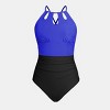 Women's Cutout High Neck Tummy Control One Piece Swimsuit - Cupshe - 2 of 4