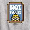 Boys' - Despicable Me Minions - Not Today Graphic Long Sleeve Fleece Sweatshirt - 2 of 4