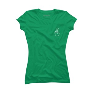 Junior's Design By Humans peace By desiredesign T-Shirt - 1 of 3