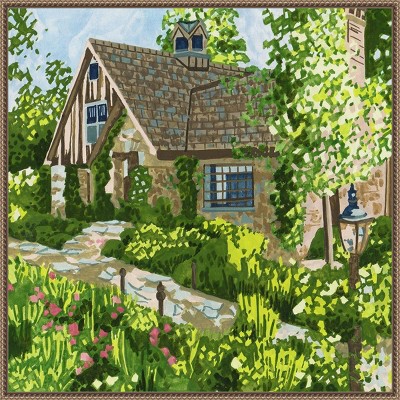 Melissa Wang 30" Sylvie Bronze Framed Canvas Print