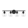 Savoy House Carson 4 - Light Vanity in  Matte Black - 4 of 4