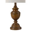StyleCraft French Oak Marion Table Lamp Light Beige: Polyresin Base, Linen Shade, UL Listed, 3-Way Rotary Switch - 2 of 4