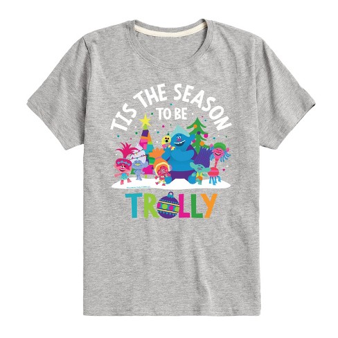 Boys' - Trolls - Christmas Tis The Season To Be Trolly Short Sleeve Graphic T-Shirt - image 1 of 4