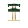 Meridian Furniture,Marcello Green Velvet Counter Stool, Set of 2 - 3 of 4