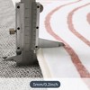Lahome Abstract Washable Rugs Non Slip Soft Living Room Rugs Ultra-Thin Rainbow Bedroom Rug Non Skid Rug Backing Accent Carpet for Room Office - 3 of 4