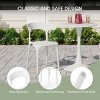 WestinTrends Playa 5-Piece Outdoor Metal Patio Dining Table Set With Stackable Patio Chairs - 3 of 4