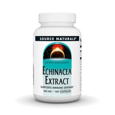 Echinacea Extract 500mg by Source Naturals, Inc.  -  100 Capsule