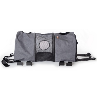 Gray 3-Story Hanging Cat Condo with Mesh Windows