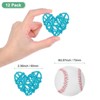 Unique Bargains Heart Shaped Wicker Rattan Decorative DIY Crafts Balls 2.4 Inch 12 Pcs - 2 of 4