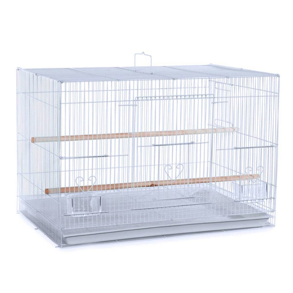 Photos - Pet Carrier / Crate A&E Cage Company Flight Bird Cage - White S 