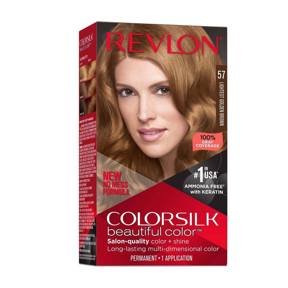 UPC 309970184872 product image for Revlon Colorsilk Beautiful Color Permanent Hair Color - 57 Lightest Golden Brown | upcitemdb.com