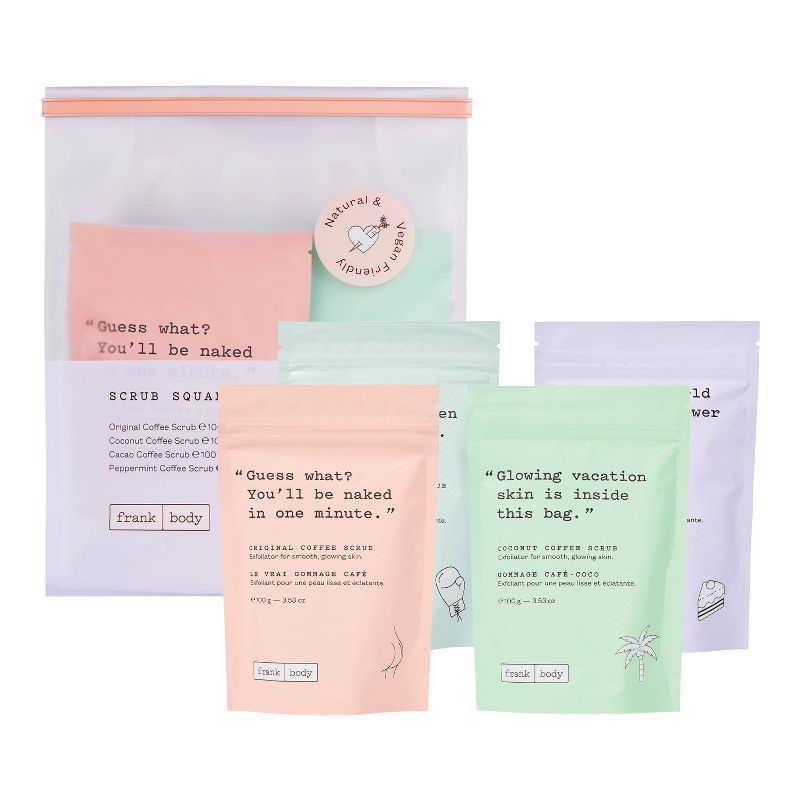 Frank Unscented Body Scrub Squad Kit - 4ct/3.35oz each, 1 of 10