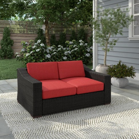 Target outdoor loveseat discount cushions