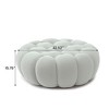 WJSHome Bubble Couch Ottoman,42.52'' Oversized Bubble Sofa Chair, 3D Honeycomb Modern Curved Couches for Living Room, Office, Apartment - 3 of 4