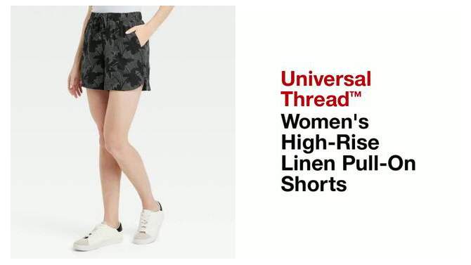 Women's High-Rise Linen Pull-On Shorts - Universal Thread™, 2 of 12, play video