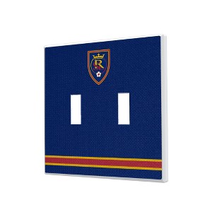 MLS Western Conference Teams Stripe Hidden-Screw Light Switch Plate for Double Toggle - 1 of 4