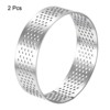 Unique Bargains Heat-Resistant Perforated Stainless Steel Cake Rings for Baking - 3 of 4