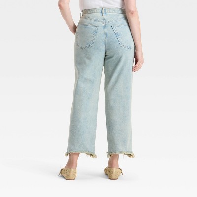 Women's High-Rise Straight Ankle Jeans - Universal Thread' Light Wash - image 5