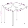 vidaXL Patio Dining Set 3 Piece, Outdoor Dining Set for 2, Table and Chair for Garden Backyard Balcony, Dining Chair Patio Table, Brown - 2 of 2