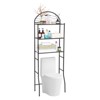 Bathroom Shelf, Over Toilet Storage 3 Tier - Heavy Duty Metal Organizer Racks for Small Spaces Apartments, Space Saving Above Toilet - 2 of 4