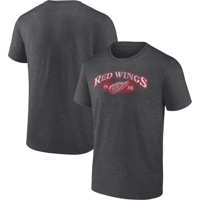 NHL Detroit Red Wings Men&#39;s Short Sleeve Bi-Blend T-Shirt, 1 of 4