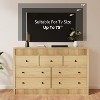 6/7 Drawer Dresser for Bedroom, Wooden Fluted Chest of Drawers, Modern Oak Storage Organizer for Living Room, Hallway, Entryway - 4 of 4