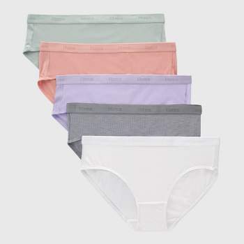 Hanes Originals Girls' Tween Underwear Hipster Pack, Fashion Assorted, 5- pack - Colors May Vary : Target