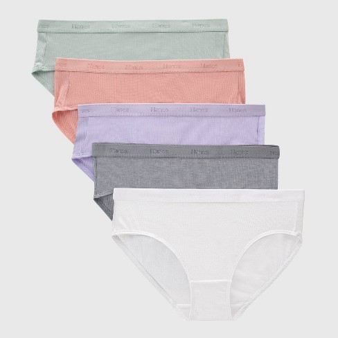 Hanes Originals Girls' Tween Underwear Boyshort Pack, Fashion
