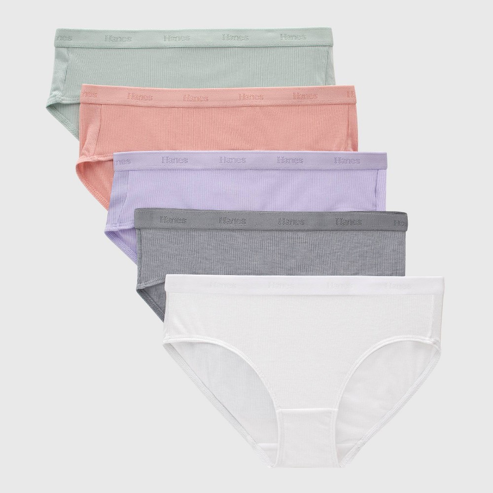 Hanes Originals Girls 5pk SuperSoft Hipster Underwear