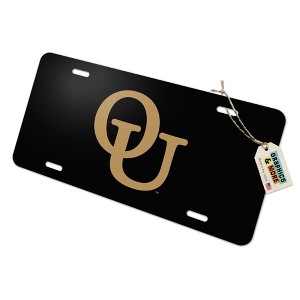 Oakland University Secondary Logo Novelty Metal Vanity Tag License Plate - 1 of 4