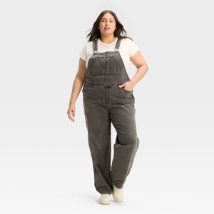 Women's Relaxed Baggy Overalls - Wild Fable™ - 1 of 3