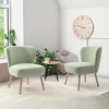 WestinTrends Genevieve 25" Wide Upholstered Boucle Armless Accent Chair - 2 of 4