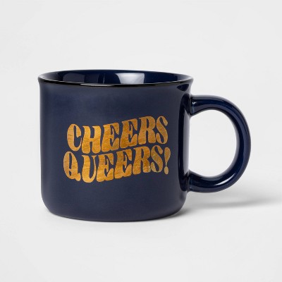 15oz Camper Mug Cheers Queers Navy - Pride