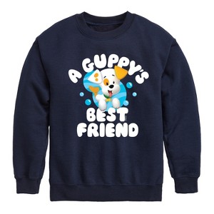 Boys' - Bubble Guppies - A Guppy's Best Friend Graphic Long Sleeve Fleece Sweatshirt - 1 of 4