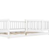 CAVINAS Twin/Full Size Floor Bed,Toddler Floor Bed with Fence and Door,Montessori Floor Bed for Kids,Girls,Boys,Wood Slats Support - 4 of 4